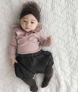 Peach Ruffle