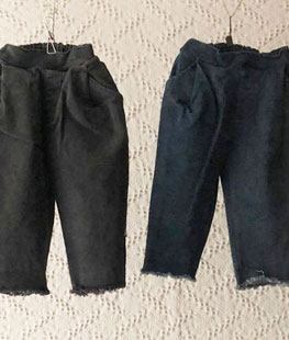 Pintuck Denim Pants